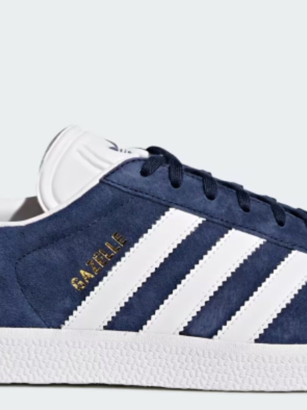 Addidas 1991 Gazelle Blue Suede Sneakers with White Stripe - Size 6 - EU 38 2/3